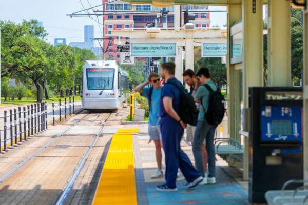 Students k-university can ride METRO at a discounted rate.